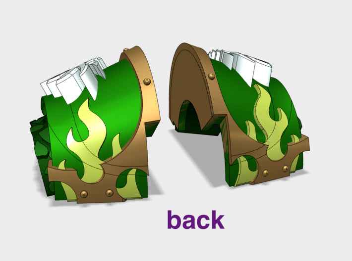 Dragon Head - T:6n Nocturis Shoulder Sets 3d printed