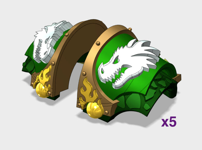 Dragon Head - T:6n Nocturis Shoulder Sets 3d printed