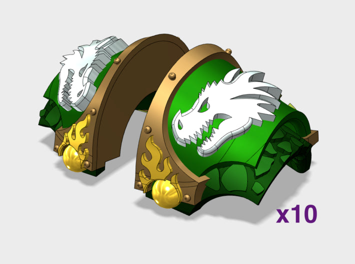 Dragon Head - T:6n Nocturis Shoulder Sets 3d printed