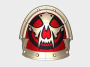 10x Blood Jackals - Abhorrent Shoulder Pads 3d printed