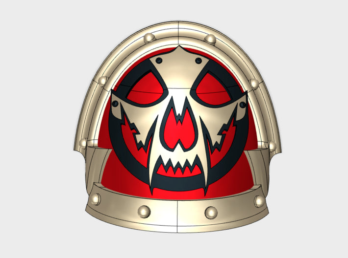 10x Blood Jackals - Abhorrent Shoulder Pads 3d printed