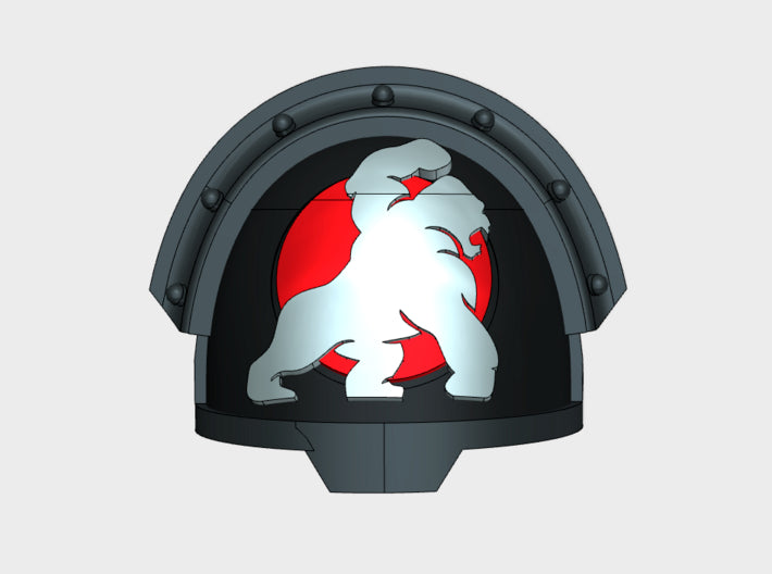 10x Silverback Circle - G:13r Right Shoulders 3d printed