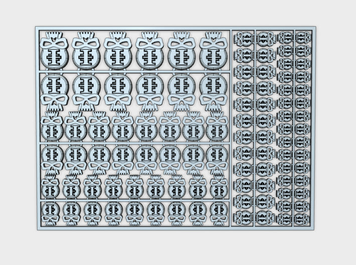 Red Hunters - Flat Vehicle Insignia pack 3d printed