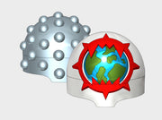 5x World Wreckers - T:1d Studded Terminator Pads 3d printed