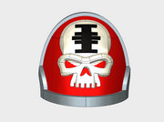 10x Red Hunters - G:10a Left Shoulders 3d printed