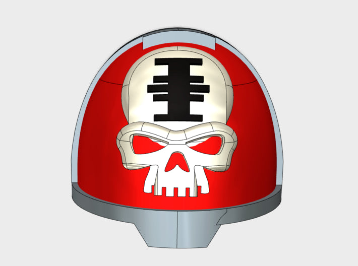 10x Red Hunters - G:13a Shoulder Pads 3d printed