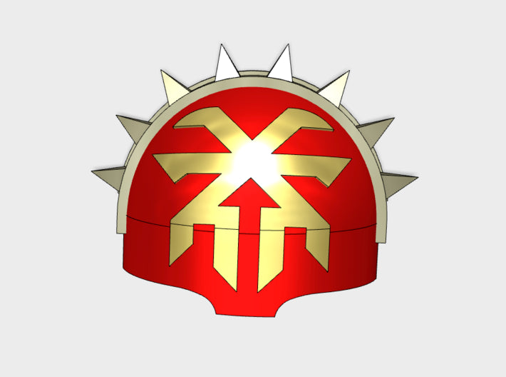 10x Icon of Wrath - T:1c Spiked Terminator Pads 3d printed