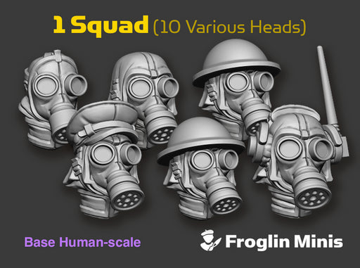 Britommi Squad: Human Head Swaps 3d printed