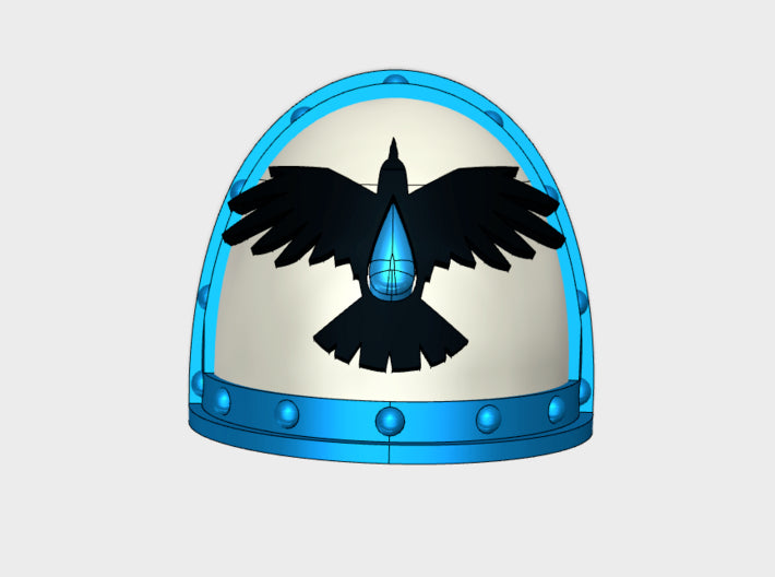 10x Storm Crows - G:2a Shoulder Pads 3d printed