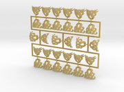30x Iron Snakes : Shoulder Insignia pack 3d printed