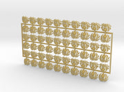 60x Sun Scarabs: Shoulder Insignia pack 3d printed