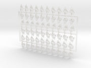 60x Wraith Lords - Shoulder Insignia pack (L&amp;R) 3d printed