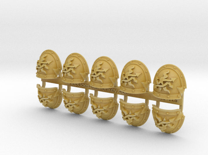 10x Scourged - Abhorrent Shoulder Pads 3d printed