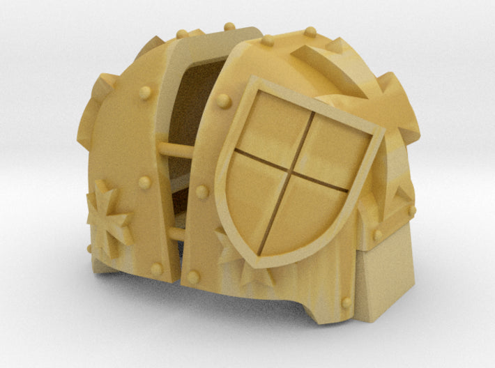 Maltese Cross: Atlas Pattern Shoulder Pads 3d printed