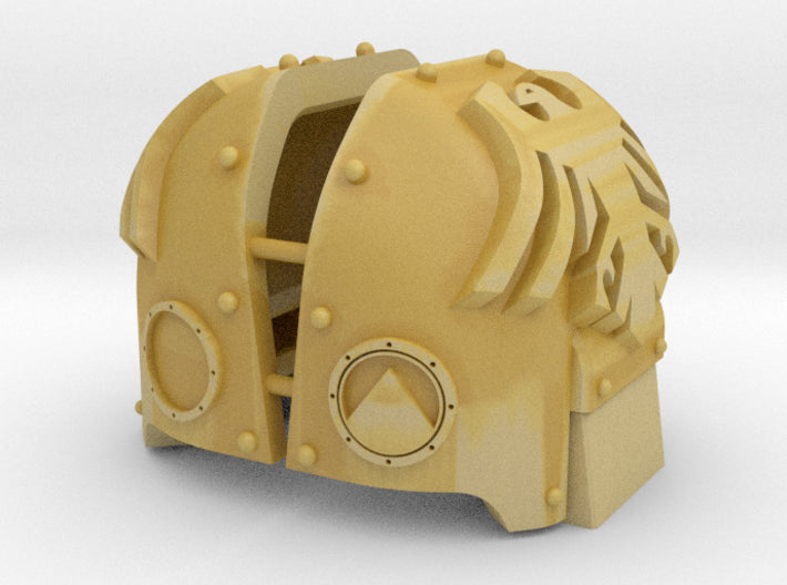 Black Birds: Atlas Pattern Shoulder Pads 3d printed