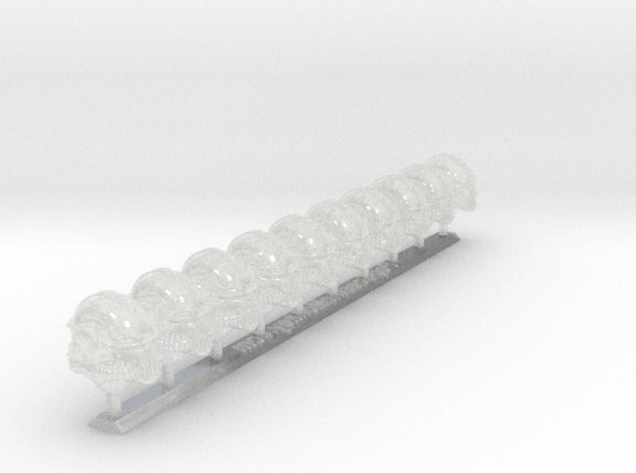 10x Base - Iron Skull Helmets 3d printed