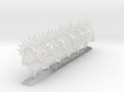 6x Spiked Crested Iron Skull Helmets 3d printed