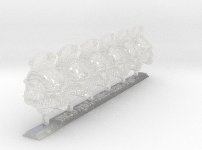 6x Cross Crest - Iron Skull Helmets 3d printed