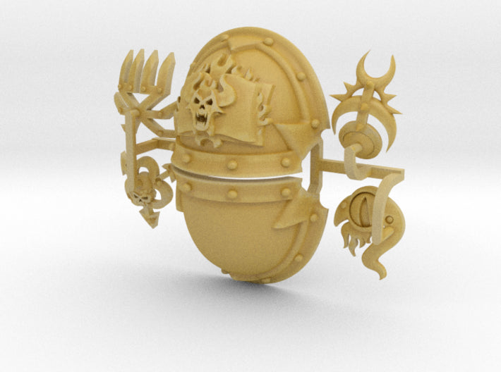 Book of Demons - Abhor: Demonic Pauldrons 3d printed