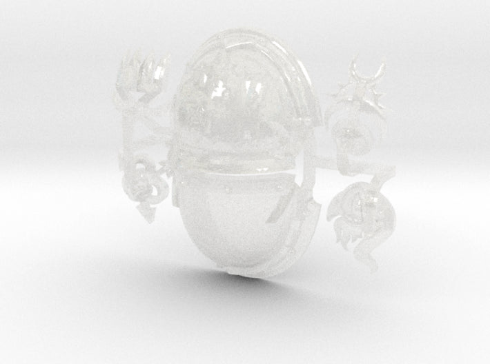 Book of Demons - Abhor: Demonic Pauldrons 3d printed