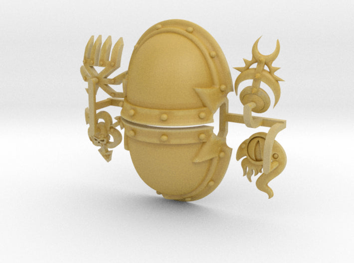 2 Blank - Abhor: Demonic Pauldrons 3d printed