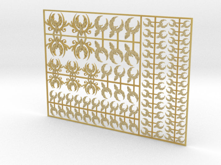 Phoenix Crest - Flat Vehicle Insignia pack 3d printed