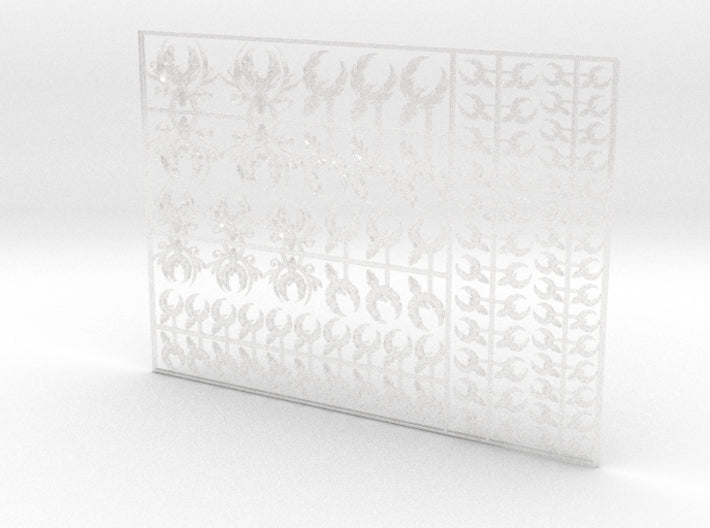 Phoenix Crest - Flat Vehicle Insignia pack 3d printed