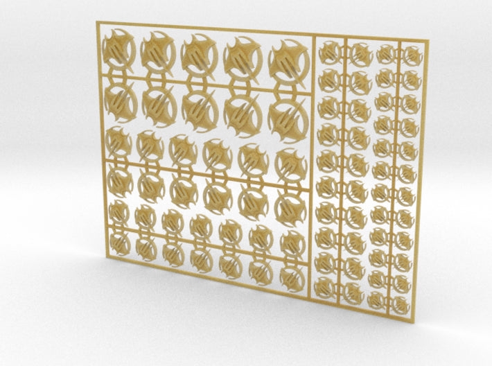 Devil Rays- Flat Vehicle Insignia pack 3d printed