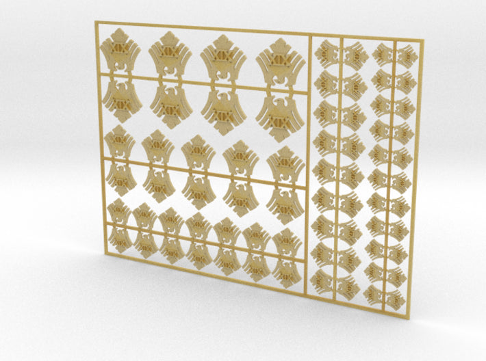 Raven 19 - Flat Vehicle Insignia pack 3d printed