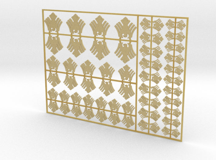 Black Birds - Flat Vehicle Insignia pack 3d printed