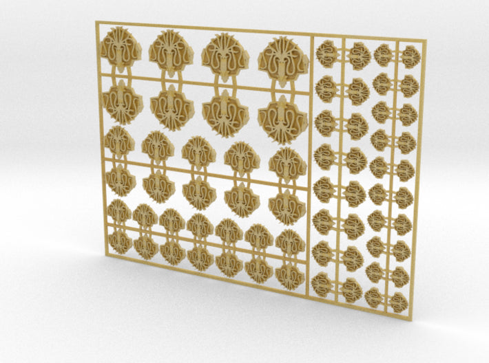 Krackens - Flat Vehicle Insignia pack 3d printed