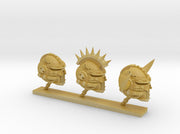 3x Iron Skull - Demon Prince heads 3d printed