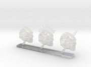 3x Iron Skull - Demon Prince heads 3d printed