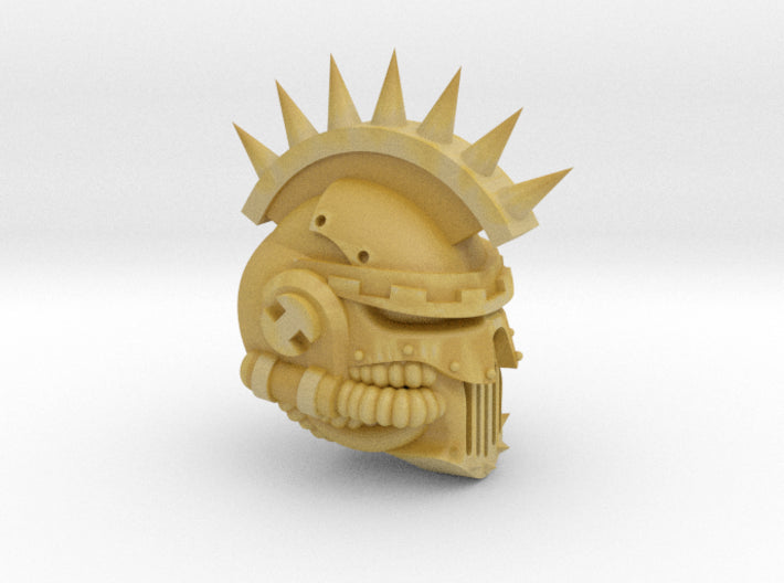 Spiked Crest - Iron Skull Demon Prince Head 3d printed