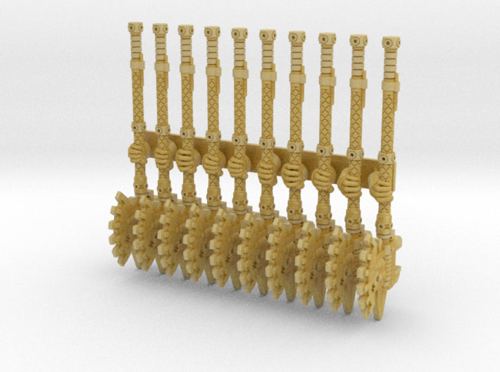 10x Left Handed Tech Axe: Marta 3d printed