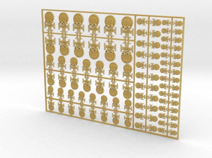 Martyred Saint - Flat Vehicle Insignia pack 3d printed