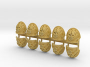 10x Striped Iron Heads - Abhorrent Shoulder Pads 3d printed