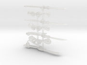 4x Energy Sword: Guan Dao - G:4 Set 3d printed