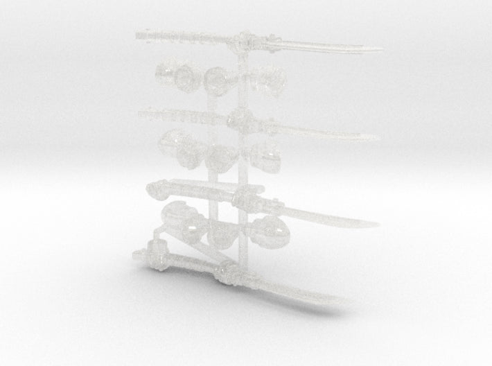 4x Energy Sword: Guan Dao - G:4 Set 3d printed