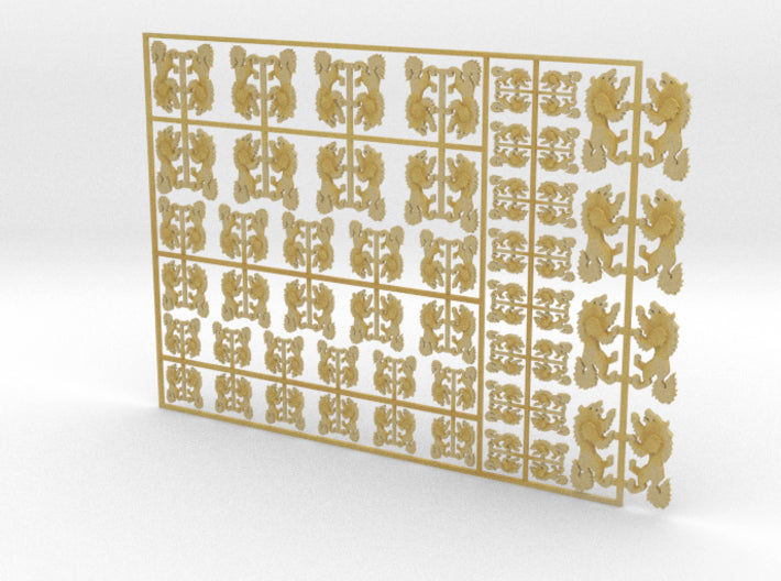 Storm Wolves - Flat Vehicle Insignia pack 3d printed