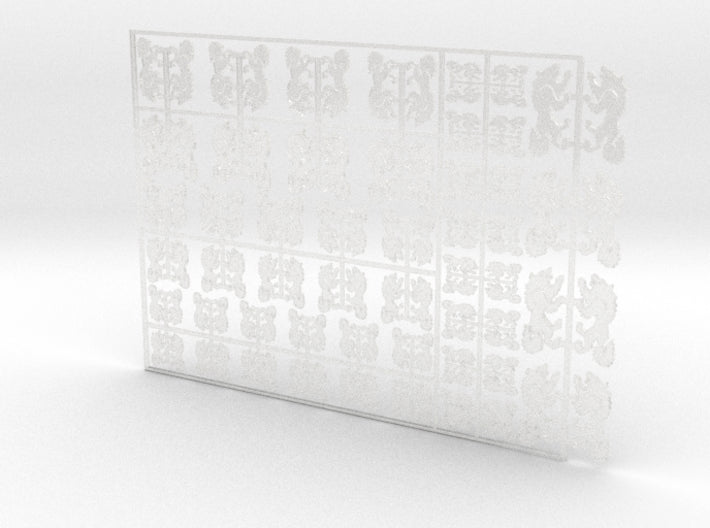 Storm Wolves - Flat Vehicle Insignia pack 3d printed