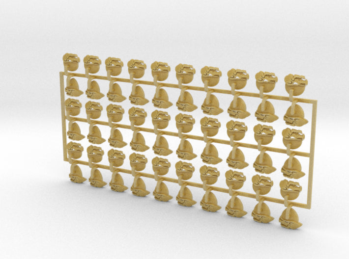 60x Red Moon - Shoulder Insignia pack 3d printed