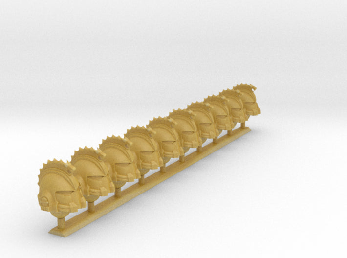 10x Alpha Crest - Vanguard Helmets 3d printed