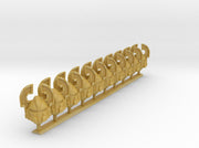 10x Berserker - Vanguard Helmets 3d printed