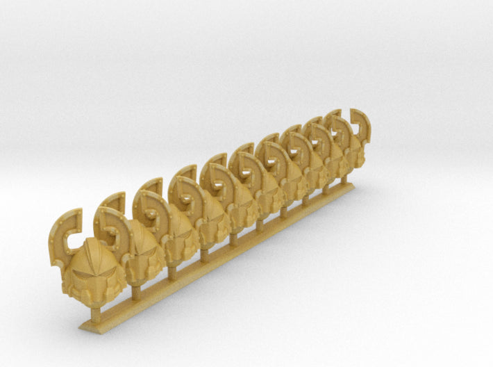 10x Berserker - Vanguard Helmets 3d printed