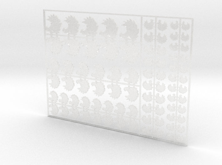 Mentors - Flat Vehicle Insignia pack 3d printed