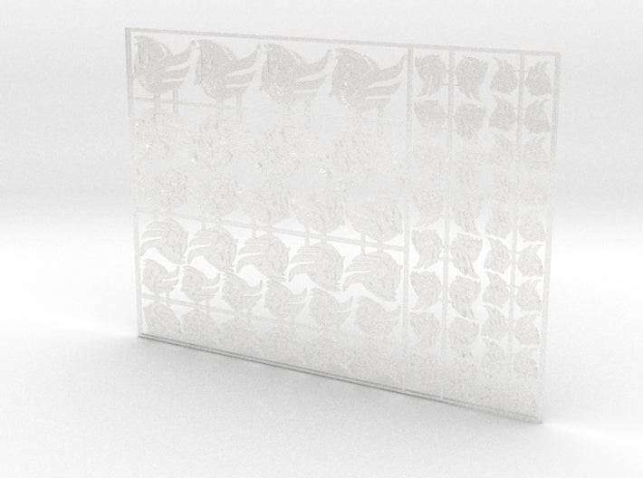 Winged Horse - Flat Vehicle Insignia pack 3d printed