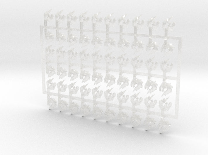 60x Blitz Dragons - Small Convex Insignias (5mm) 3d printed