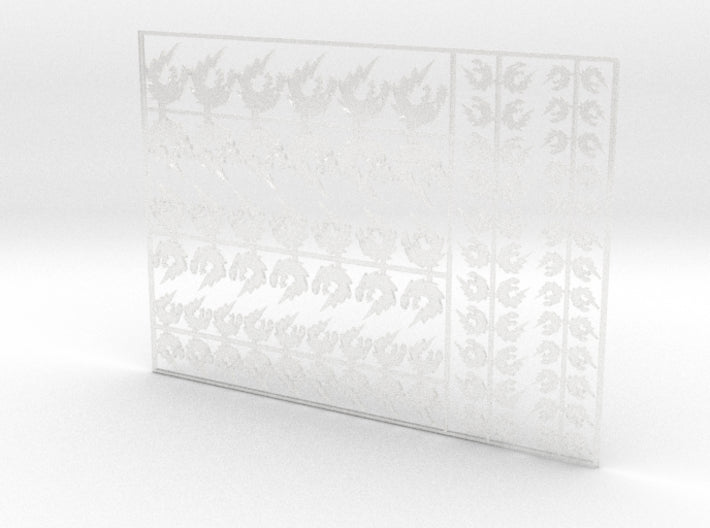 Blitz Dragons- Flat Vehicle Insignia pack 3d printed