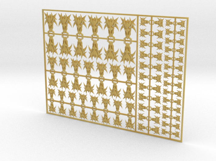 Dragon Head 3D - Flat Vehicle Insignia pack 3d printed